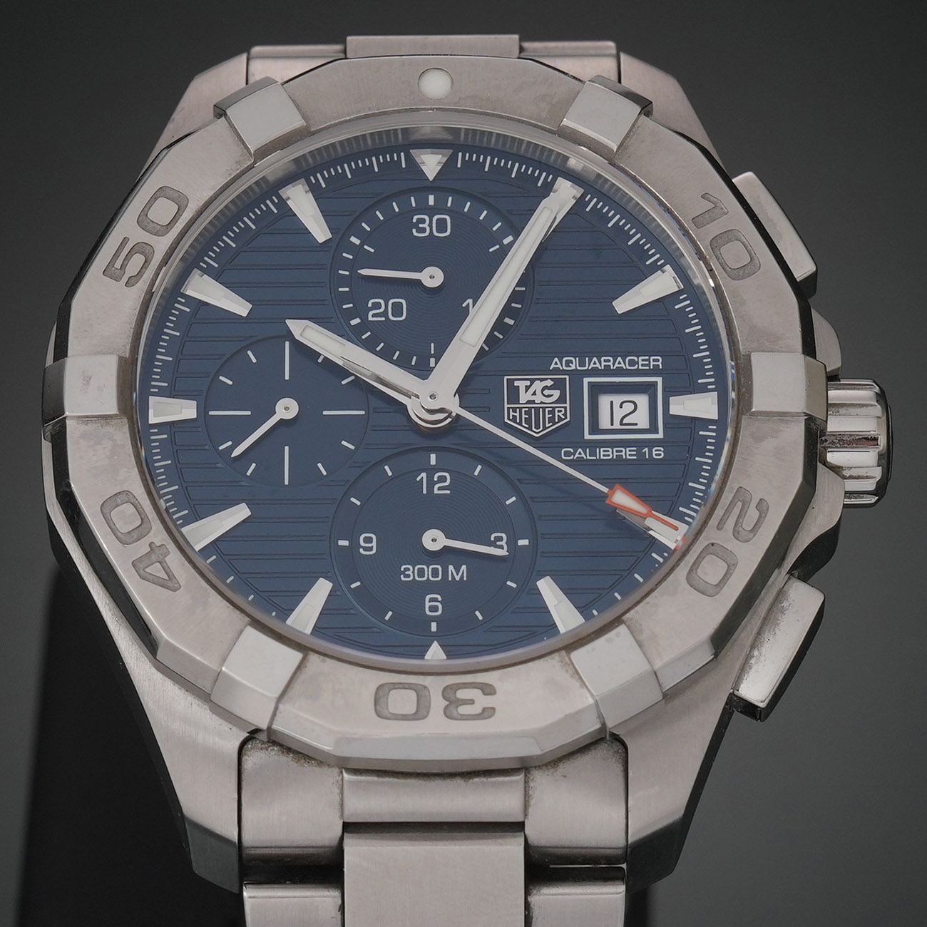 TAG HEUER(USED)태그호이어 아쿠아레이서 스틸 오토 크로노 CAY2112-2